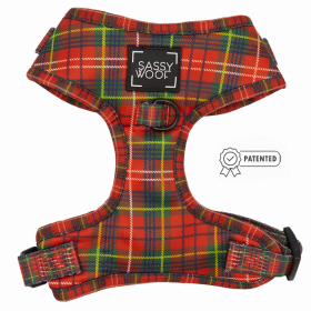 Adjustable Harness (Color: Deck the Paws, size: XLarge)