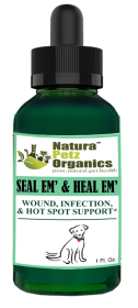Seal Em And Seal Em Tincture - Wound, Infection, Cut & Hot Spot Support* (size: DOG / 1 fl. Oz)