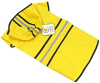 Fashion Pet Rainy Day Dog Slicker - Yellow (size: X-Large (24-29" From Neck to Tail))