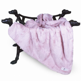 Luxe Dog Blanket (Color: Blush, size: small)