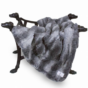 Deluxe Dog Blanket (Color: Granite, size: large)