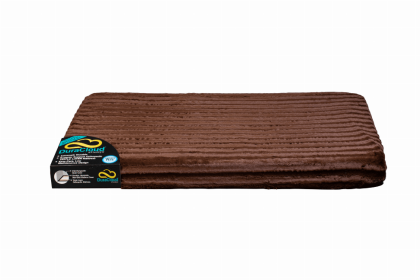 DuraCloud Orthopedic Pet Bed and Crate Pad Contour Cover (Color: Brown, size: X-Large)